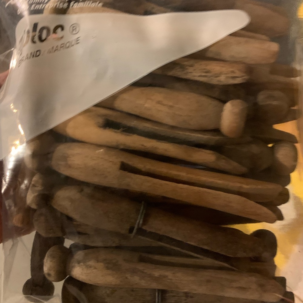 250 Vintage, time worn clothespins